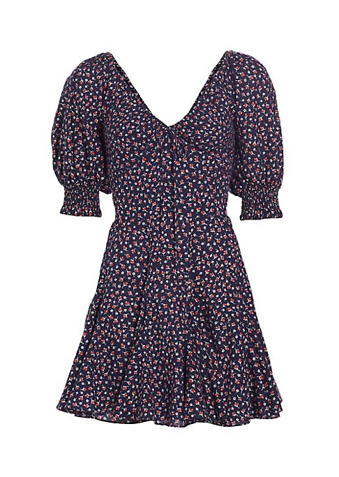 Chic Floral Fit-and-Flare