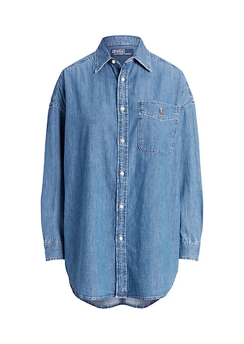 Chic Denim Statement Shirt
