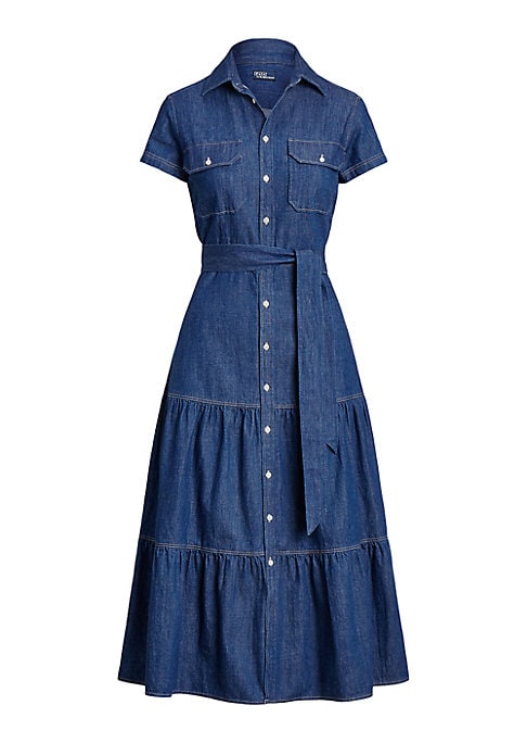 Chic Denim Midi Dress