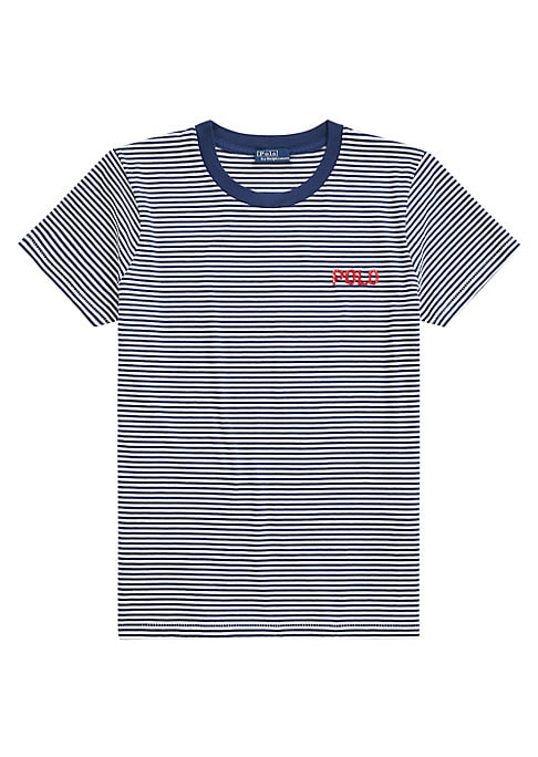 Embroidered Stripes Tee