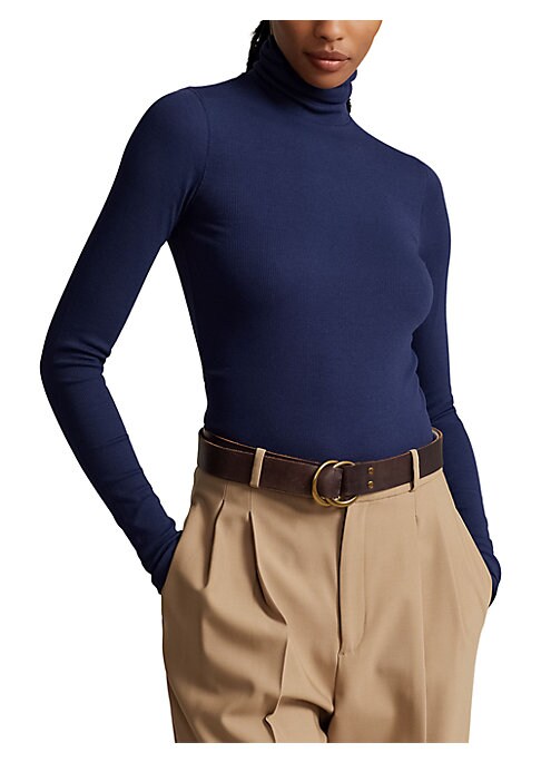 Chic Ribbed Turtleneck Sweater