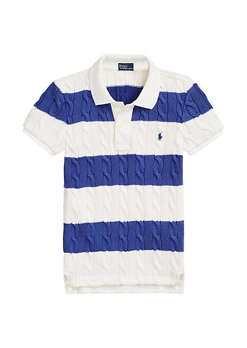 Cozy Knit Stripe Polo