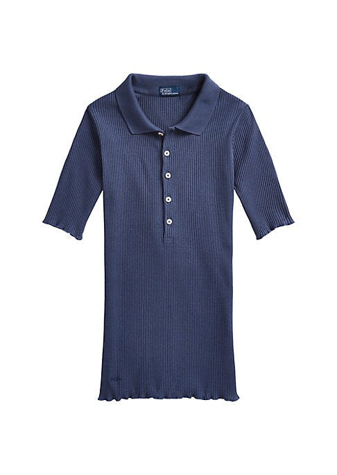 Ribbed Elegance Polo