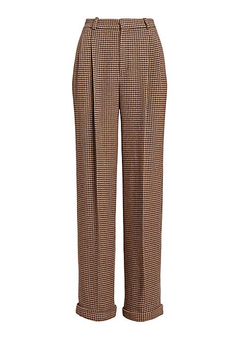 Tweed Wide-Leg Trousers