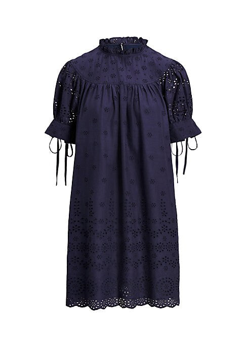 Ruffled Eyelet Dress