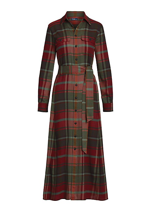Chic Flared Plaid Dress
