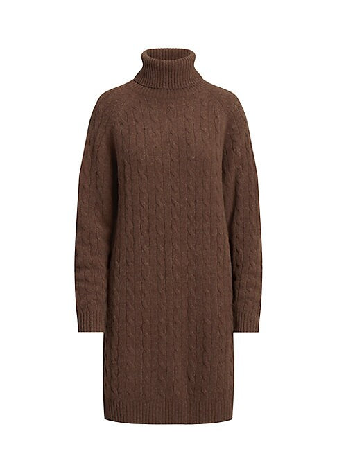 Cozy Turtleneck Knit Dress