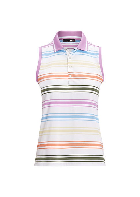 Vibrant Stripe Polo Top