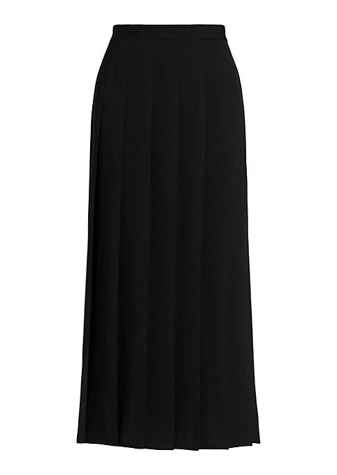 Chic Pleated Satin Skirt