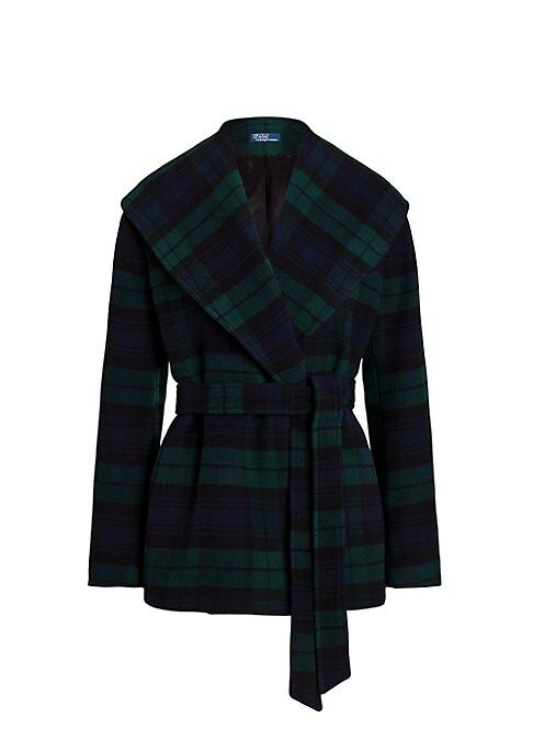 Chic Plaid Wrap Jacket