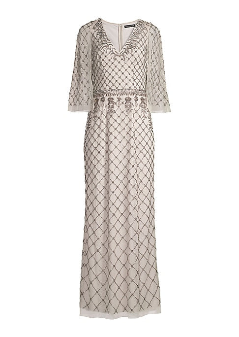 Glistening Cape Gown