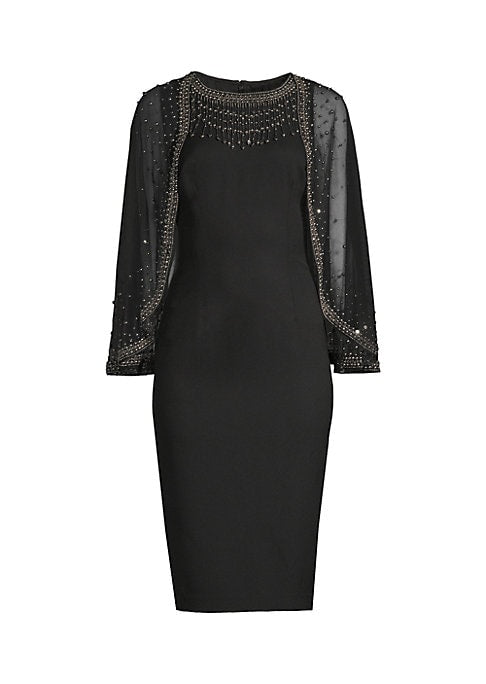 Beaded Elegance Midi-Dress