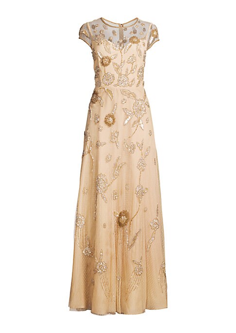 Embroidered Floral Elegance Gown