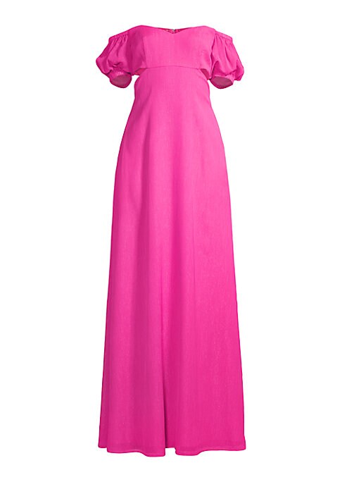 Elegant Puff Sleeve Gown