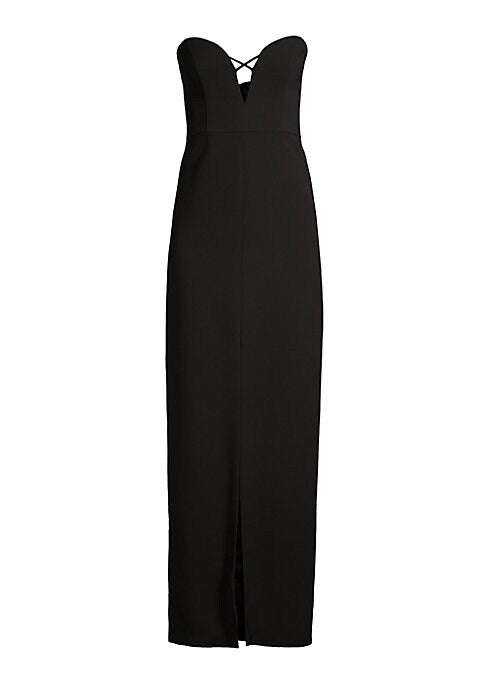 Plunging Elegance Gown