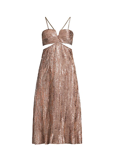 Gleaming Pleat Dress