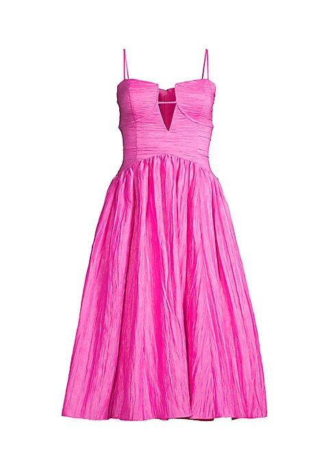 Chic V-Neck Midi Dress