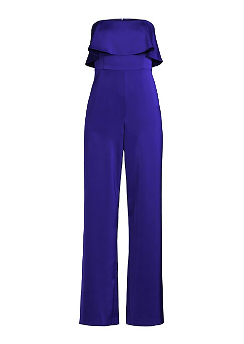 Satin Ruffle Jumpsuit