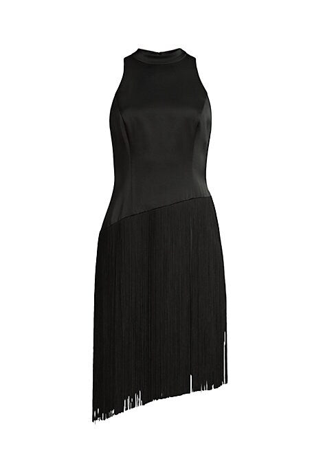 Fringe Satin Elegance Dress