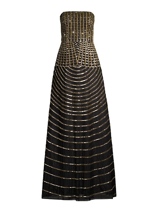 Lattice Bead Elegance Gown