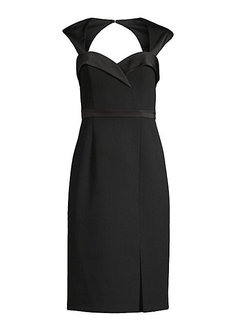 Chic Satin Trim Dress