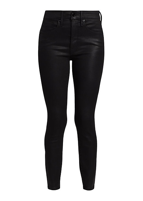 Coated Crop Skinny Jeans