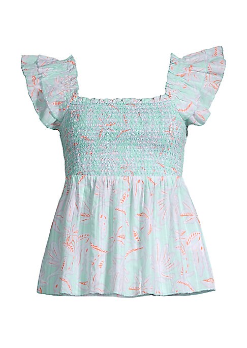 Floral Flutter Peplum Top