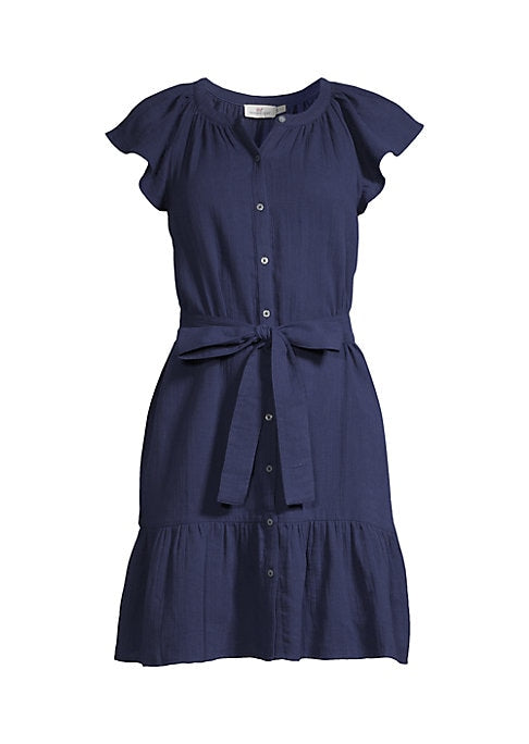 Ruffled Tiered Cotton Dress
