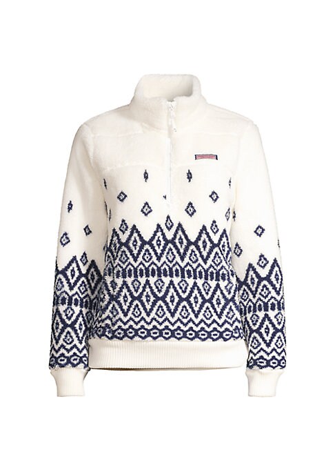 Cozy Fairisle Zip Sweater