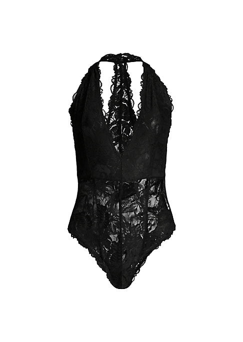 Lace Charm Halter Bodysuit