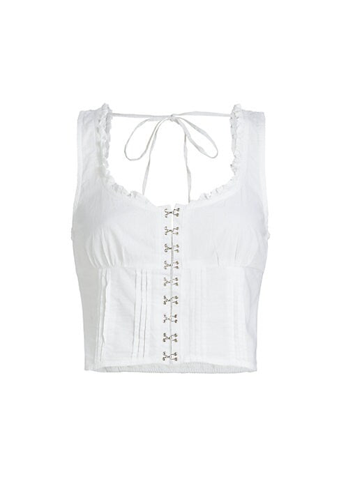 Ruffled Square Corset Top