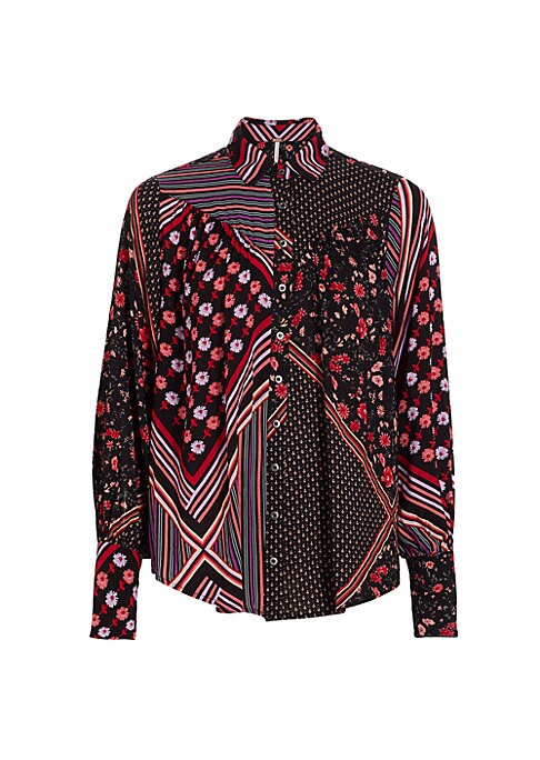 Chic Patchwork Blouse