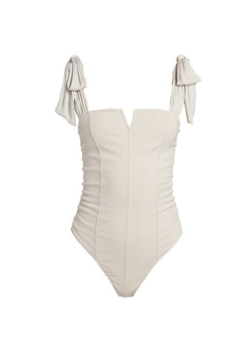 Chic Tie-Shoulder Bodysuit