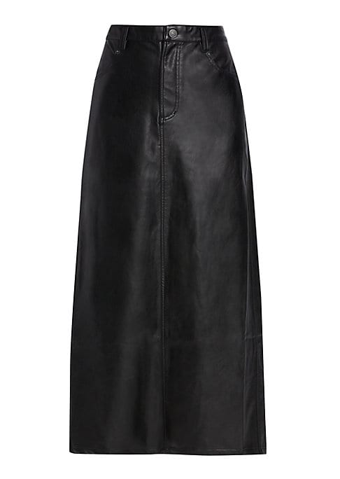 Sleek Vegan Leather Skirt