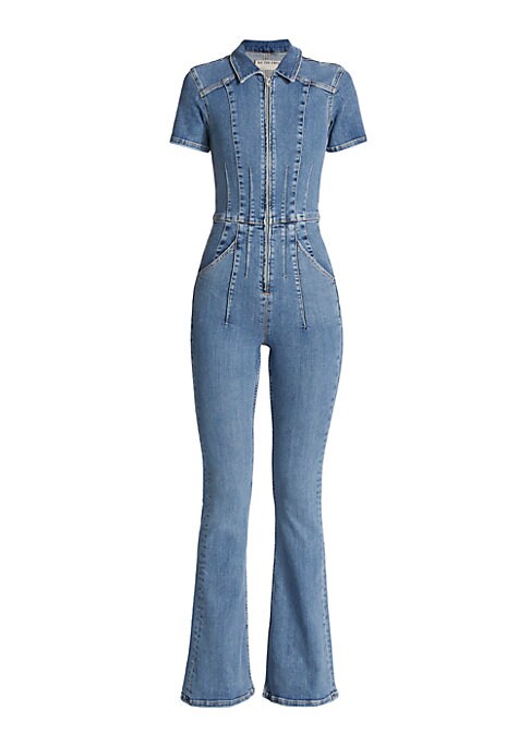 Denim Flare Jumpsuit