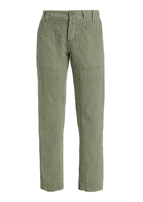 Cargo Slouchy Cotton Trousers