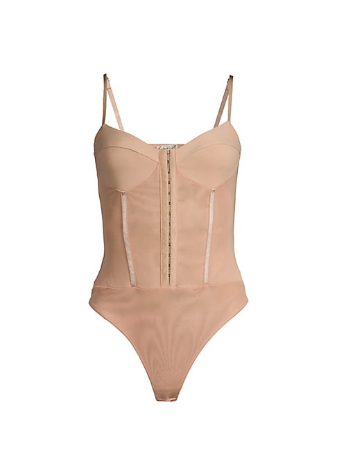 Enchanting Mesh Corset Bodysuit