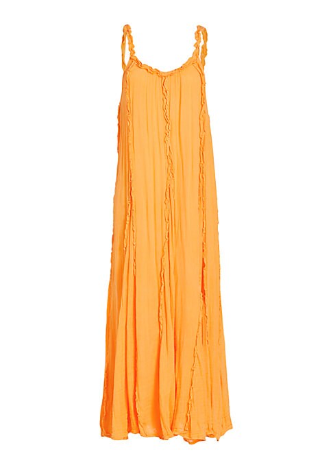 Ruffled Sleeveless Maxi Dress