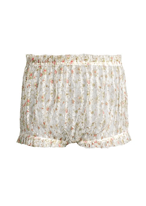 Ruffled Butterfly Mesh Shorts