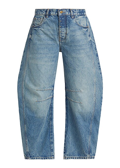 Chic Barrel Denim Trousers