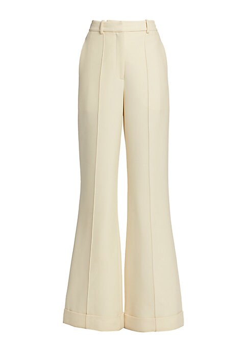Chic Pleat Wide-Leg Trousers