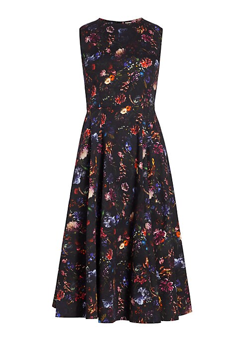 Floral Flare Midi Dress