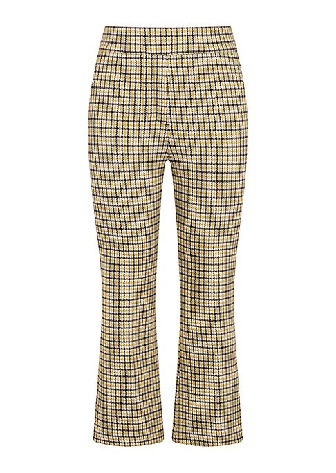 Chic Houndstooth Flare Pants