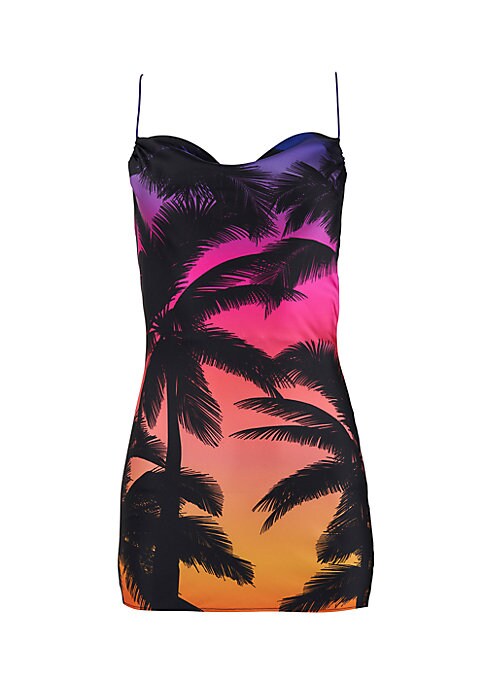 Sunset Palm Mini Dress