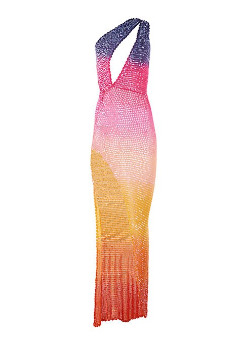 Sunset Chic Crochet Dress