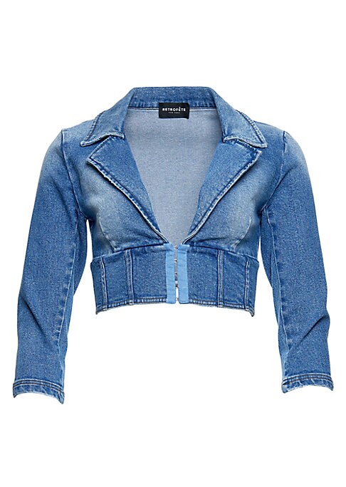 Chic Cropped Denim Jacket