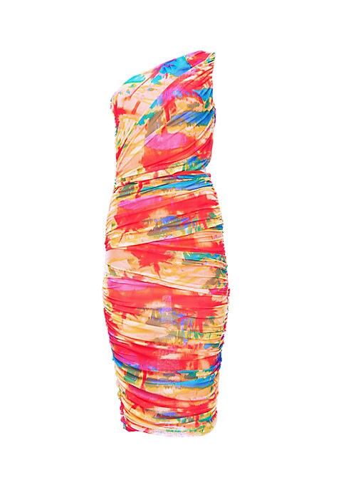 Asymmetrical Ruched Dress