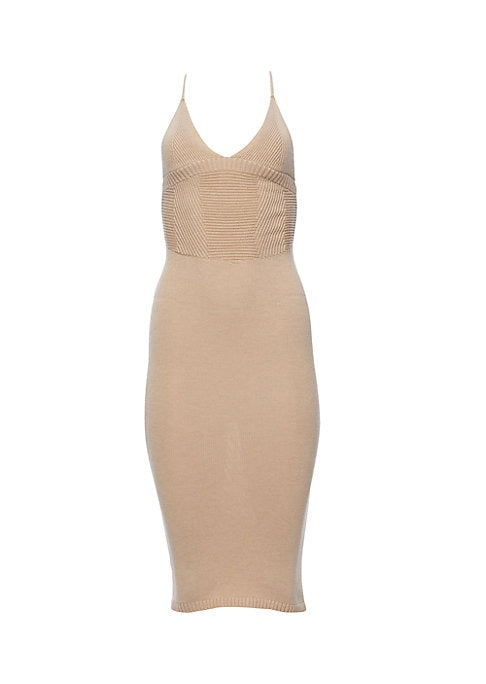 Chic Ribbed Midi Dress