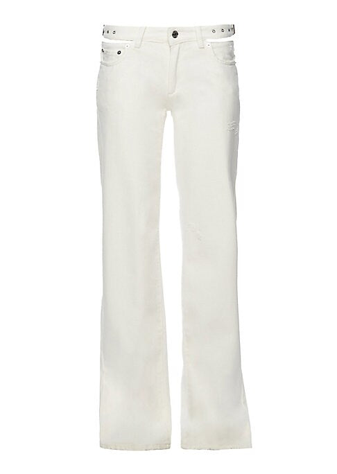 Chic Cutout Distressed Denim
