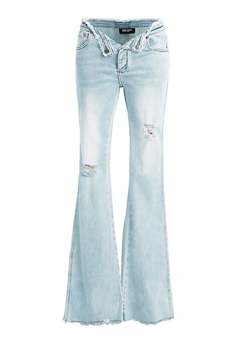 Flare Distressed Denim
